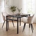 thumbnail image 2 of Mesa de Comedor Rectangular de 120x60cm - Para 4-6 Personas, Negro Color HOMEMAKE FURNITURE  Moderno Minimalista, 2 of 6