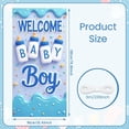 thumbnail image 2 of Pink Theme Welcome Baby Banner Cute Design Baby Girl Banner Balloon Decoration Star Pattern Baby Shower Backdrop for Baby Shower Girl Baby Party Newborn Welcome, 2 of 5