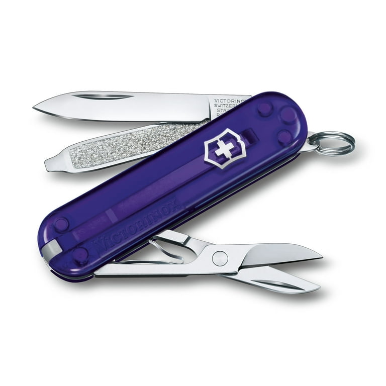 Victorinox Classic SD 7 Function Translucent Purple Pocket Knife 