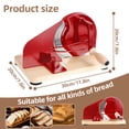 thumbnail image 5 of Yedigre Upgrade Manual Bread Slicer for Homemade Sourdough – Adjustable Hand Crank Cutter with Steel Fence & Sharp Blade, Retro Design, 5 of 9