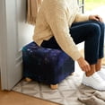 thumbnail image 4 of Jiueut Wolf Star Galaxy Print Square Ottoman Cover Stretch Folding Storage Bench Ottoman Cover Footrest Stool Slipcover Footstool Protector Cover with Elastic Bottom, 4 of 7