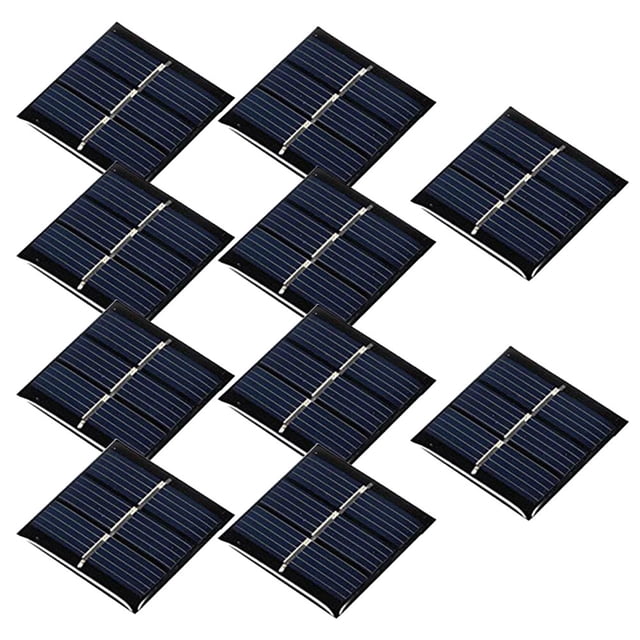 For DIY Electric Project Mini Solar Panels Pack of 10 Cells at 30mm x 30mm