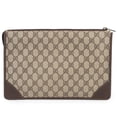 thumbnail image 3 of Pre-Owned Gucci Old Clutch Bag Second 97 01 029 PVC Leather Brown Women's GUCCI, 3 of 20