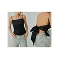 thumbnail image 3 of Aojekbee Women's Summer Fashion Cami Tops Black Sleeveless Open Back Bow Tie Up Vest Tops, 3 of 7