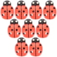 thumbnail image 1 of SHISUYAN 50pcs Ladybug Charm Mini Resin Charms Tiny Resin Insect Animals Mini Ladybugs for Crafts, 1 of 9
