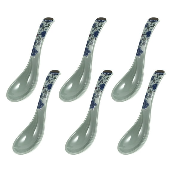 6pcs Durable Household Spoons Durable Spoons Melamine Spoons Soup Spoons