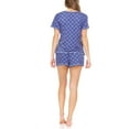thumbnail image 2 of Bearpaw Women's Logo Print Jersey Short Sleeve V-Neck T-Shirt and Shorts, 2 PC Pajama Lounge Set Comfy Sleepwear, 2 of 2