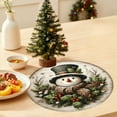 thumbnail image 1 of Adornos navideños, regalos navideños, mantel individual navideño de 1 pieza, 38 x 38 cm, aislante térmico y resistente a la suciedad, apto para fiestas, cocinas, restaurantes, decoración. Manteles ind, 1 of 6