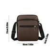 thumbnail image 3 of XYRSRUW Men's Artificial Leather Shoulder Bag, Casual Business Messenger Bag, Small Crossbody Backpack, Fashionable and Functional Briefcase, 3 of 6