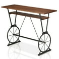 thumbnail image 2 of Lodz 1-Shelf Metal Bar Table, Toasted Barnwood and Black, 2 of 6