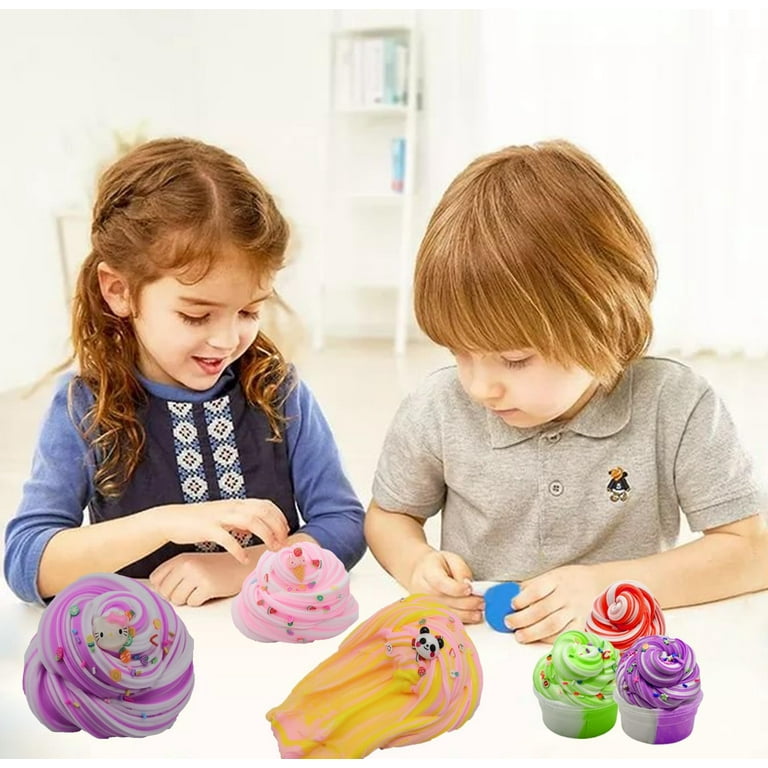 Fruit Butter Slime Kits for Kids, with Watermelon, Lemon, Peachybbies,  Strawberry, Avocado and Cherry Charm,Cute Stuff for Girls Fragrant DIY  Slime, Stress Relief Toys for Girls and Boys. 