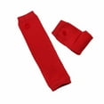 thumbnail image 4 of Gants en Cuir pour Femmes Gants Longs Sans Doigts pour Femmes Chauffe-Bras en Tricot Trou pour le Pouce Gants Extensibles Gants pour Temps Froid Gants en Cuir pour Femmes Gants en Cuir Rouges pour Femmes, 4 of 5