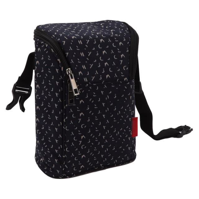 Sac Fourre-Tout, Réutilisable Protection Bouteille Capacité Suffisante Isolation Poche Nylon pour la Marche Bleu Foncé