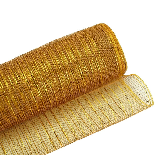 Christmas Decorative Mesh Ribbon, H Party Backdrop Ribbon, Polyester Fiber Festival Decorative Mesh Ribbon, 26Cmx10Yds for Gift Wrapping Wedding And Party Atmosphere Creation