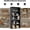 Black, variant on Large Bookcase, 5-Tier 63 Inch Tall Industrial Storage Wall Shelf, Display Shelf for Living room, Bedroom, Retro Brown