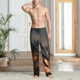 thumbnail image 6 of Haiem Fiery Black Dragon Attack Men's Pajama Pants Ultra Lightweight Pjs Bottoms Sleepwear Bottom Pants With Pocket Drawstring-XX-Large, 6 of 7