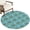 Turquoise, Mint, variant on Bohemia Round Area Rug 5Ft Washable Circle Rugs for Living Room Bedroom, Tropical Plants Floral Plaid Vintage Rustic Blue Non-Slip Carpet Floor Mats Indoor Outdoor Carpet Runner Aesthetic Home Decor