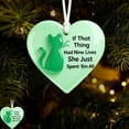 thumbnail image 2 of LanSuare Heart-Shaped Sea Glass Family Decor, 3.14Inch Acrylic Christmas Tree Hanging Ornaments, Family Holiday Keepsake for Gift, Xmas Ornament for Party Decoration, 2 of 6