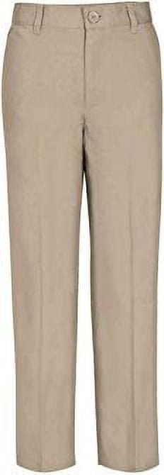 Real School Boys School Uniform Flat Front Pants, Sizes 4-16 & Husky