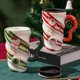 thumbnail image 1 of ¡Descuento del Día!, Taza de cerámica con rosca navideña, taza de agua de gran capacidad, taza de café Akmoler, 1 of 8