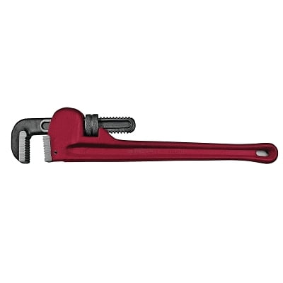 

Aluminum Pipe Wrenches 15° Head Angle Drop Forged Steel Jaw 8 In | Bundle of 5 Each