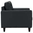 thumbnail image 4 of Modern Contemporary Living Room Sofa and Armchair Set of Two Black, 4 of 6