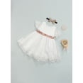 thumbnail image 3 of ITFABS Little Girl?s Sequin Bow Embroidered Short Sleeve Formal Dress, 3 of 8