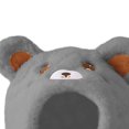 thumbnail image 4 of BXJX Girls Plush Hats, Warm Hood Scarf Windproof Skiing Winter Hat for Kids Gray Size Free Size, 4 of 5