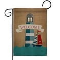 thumbnail image 2 of Breeze Decor 57046 Beach & Nautical Lighthouse & Sailboat 2-Sided Impression Garden Flag - 13 x 18.5 in., 2 of 2