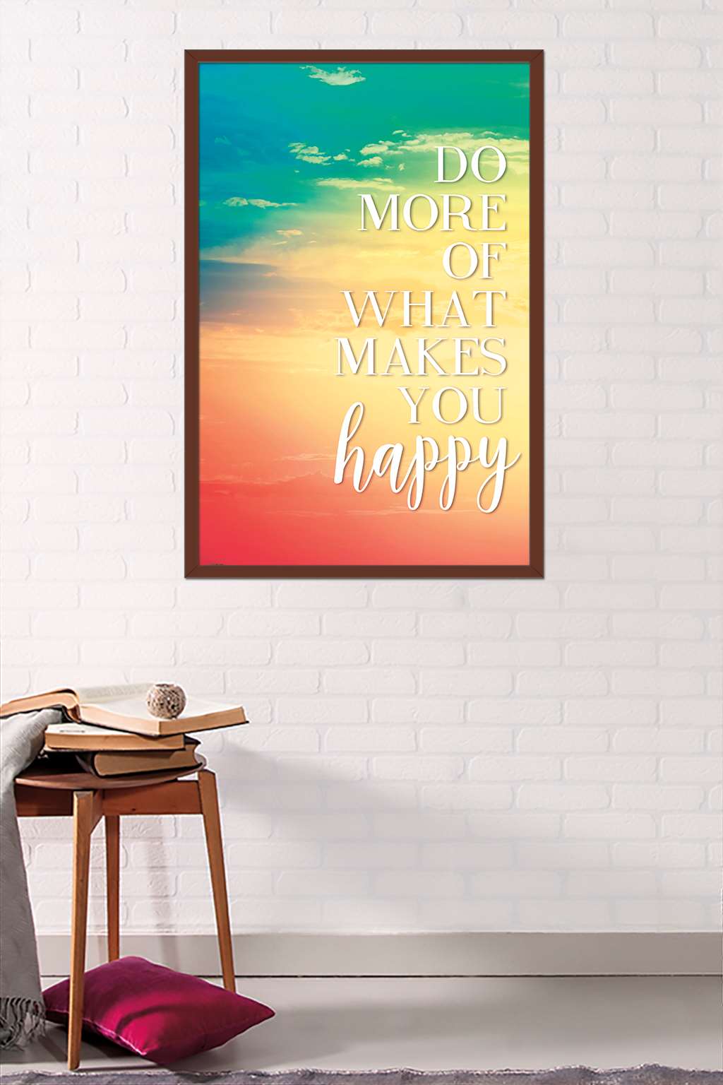 Do More Of What Makes You Happy Wall Poster, 22.375" x 34", Framed