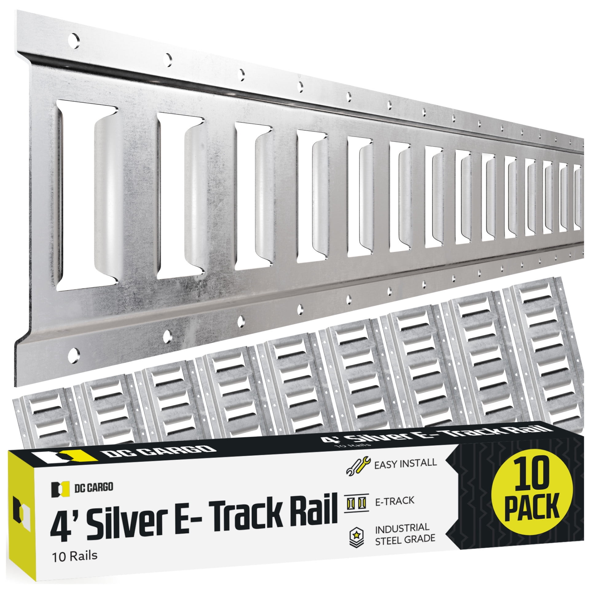DC Cargo Etrack Rails 4' Horizontal Galvanized E Track Rail 10pack