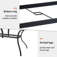 thumbnail image 6 of 7-Peices Outdoor Patio Dining Set Stacking Chairs and Rectangular Table Furniture Set for 6 Person, 6 of 9