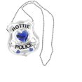 thumbnail image 1 of Bolso de mano FORUM Hottie Police con forma de corazón azul, 1 of 1