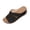 Black, variant on Women Wedge Slide Sandals Star Cutout Embroidered Shoes Comfortable For Casual Home Travel Daily Outdoor Activities