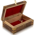 thumbnail image 5 of Great Birthday Gift Ideas Handmade Decorative Wooden Jewelry Box With Free Lock & Key Jewelry Organizer Keepsake Box Treasure Chest Trinket Holder Lock Box Watch Box 8 x 5 Inch Gifts For Her, 5 of 7