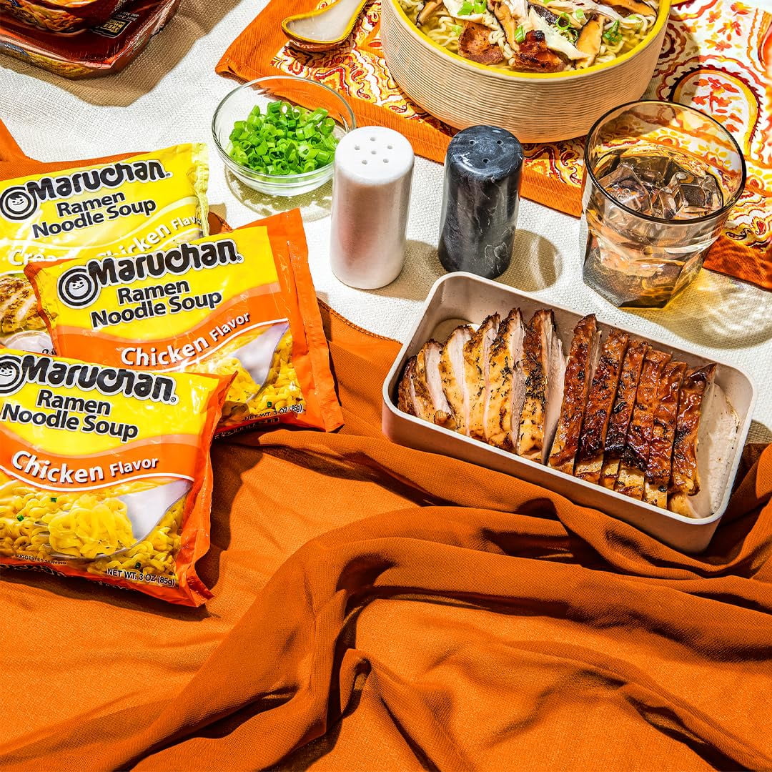 Maruchan Ramen Chicken, Instant OIF8&nbsp;Ramen Noodles, Ready to Eat Meals, 3 Oz, 24 Count