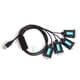 thumbnail image 1 of Cable USB A RS232 de 4 Puertos, Cable Serial DB9 de 9 Pines, Adaptador Macho A con Chip PL2303, Accesorios para PC y Portátiles., 1 of 5