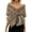 Brown, variant on Women'S Faux Fur Shawl Wrap Cape Artificial Wool Brown One Size