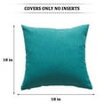 (Set of 2) Outdoor Waterproof Throw Pillow Covers 18x18 Inch for Patio