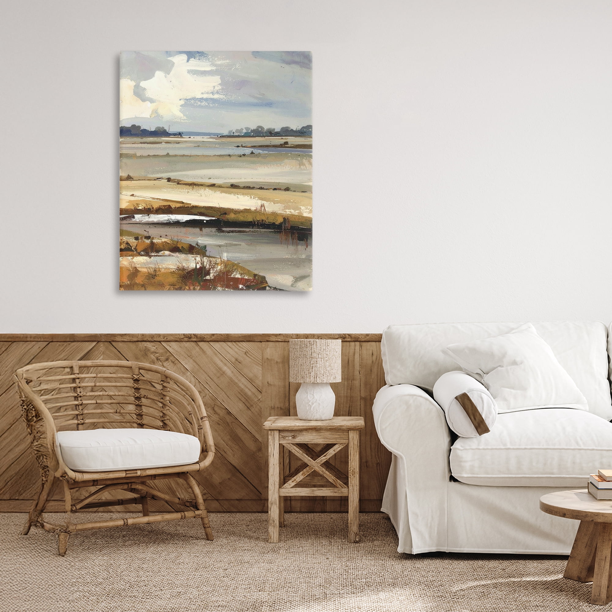 Stupell Industries Earthy Distant Horizon Canvas Wall Art, design by Alonza Saunders