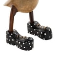 thumbnail image 4 of 17", 12"H Brown Bamboo Wood Duck Sculpture with High Heels and Boots, by DecMode (2 Count), 4 of 9
