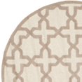 thumbnail image 4 of SAFAVIEH Cambridge Liz Geometric Wool Area Rug, Ivory/Beige, 6' x 6' Round, 4 of 5