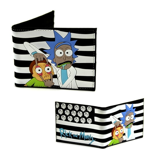 Stripes - Rick and Morty 4x5" Bi-Fold Flat Wallet