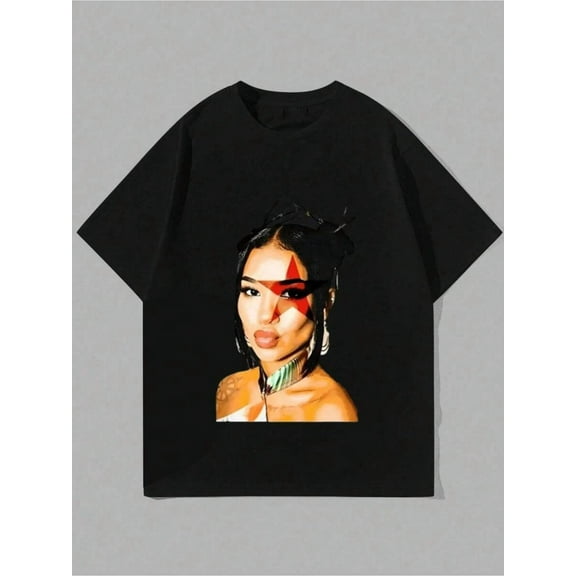 Music Aiko T-Shirt Casual Digital Print 220g Pure Heavy 100% Cotton T Shirt