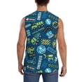 thumbnail image 4 of Balery Machinery Road Construction Men's Sleeveless Muscle Shirts Workout Tank Top, Moisture Wicking, Odor Protection-X-Large, 4 of 8
