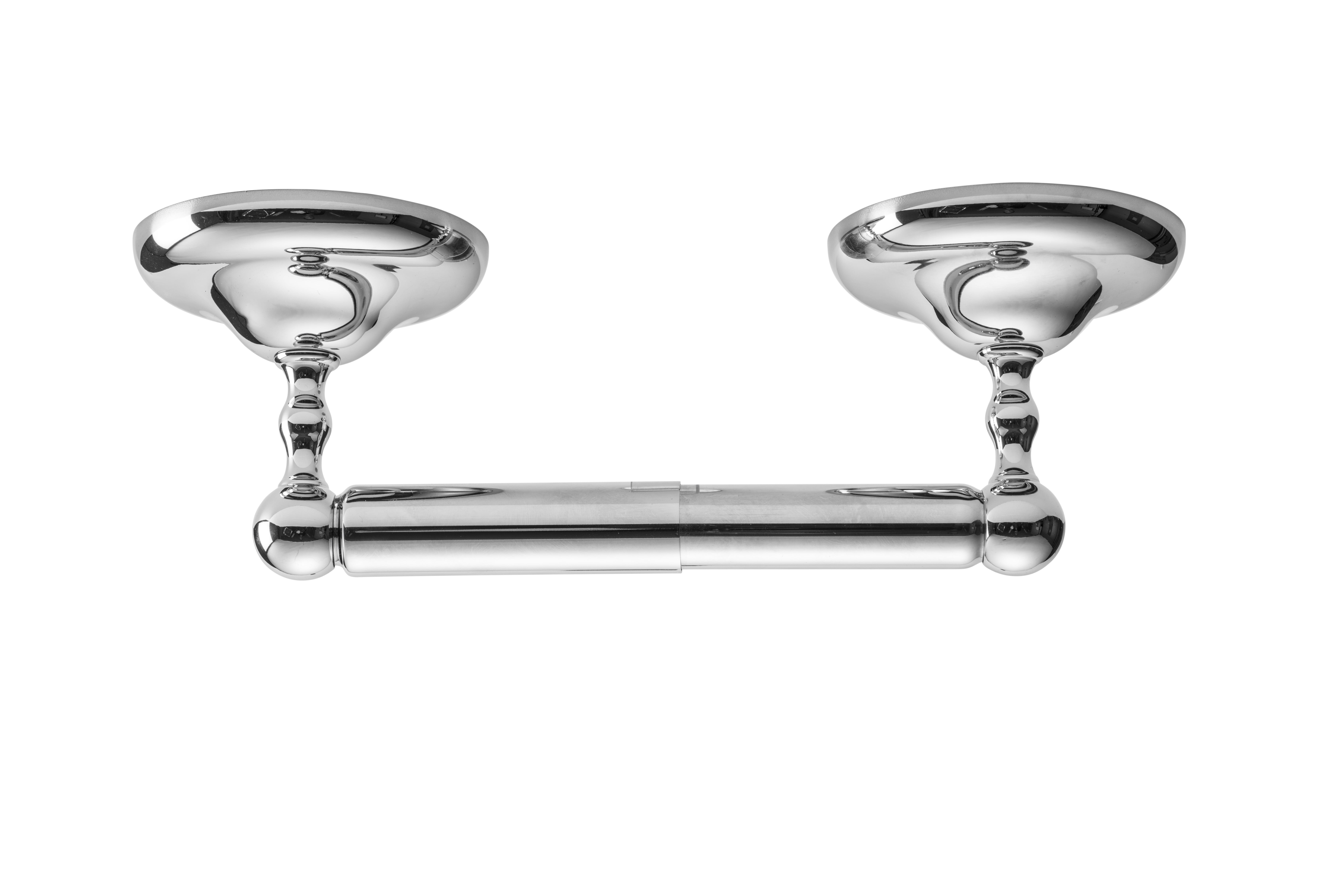 Croydex Chrome Silver Wall-Mounted Toilet Paper Holder