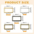 thumbnail image 2 of 8pcs Anillo Rectangular Plano de Metal, Hebillas Rectangulares de Metal de 26mm(1pulgada) para Cinta de Bolsa, Cinturón, Monedero, Manualidades DIY, Bronce, 2 of 7