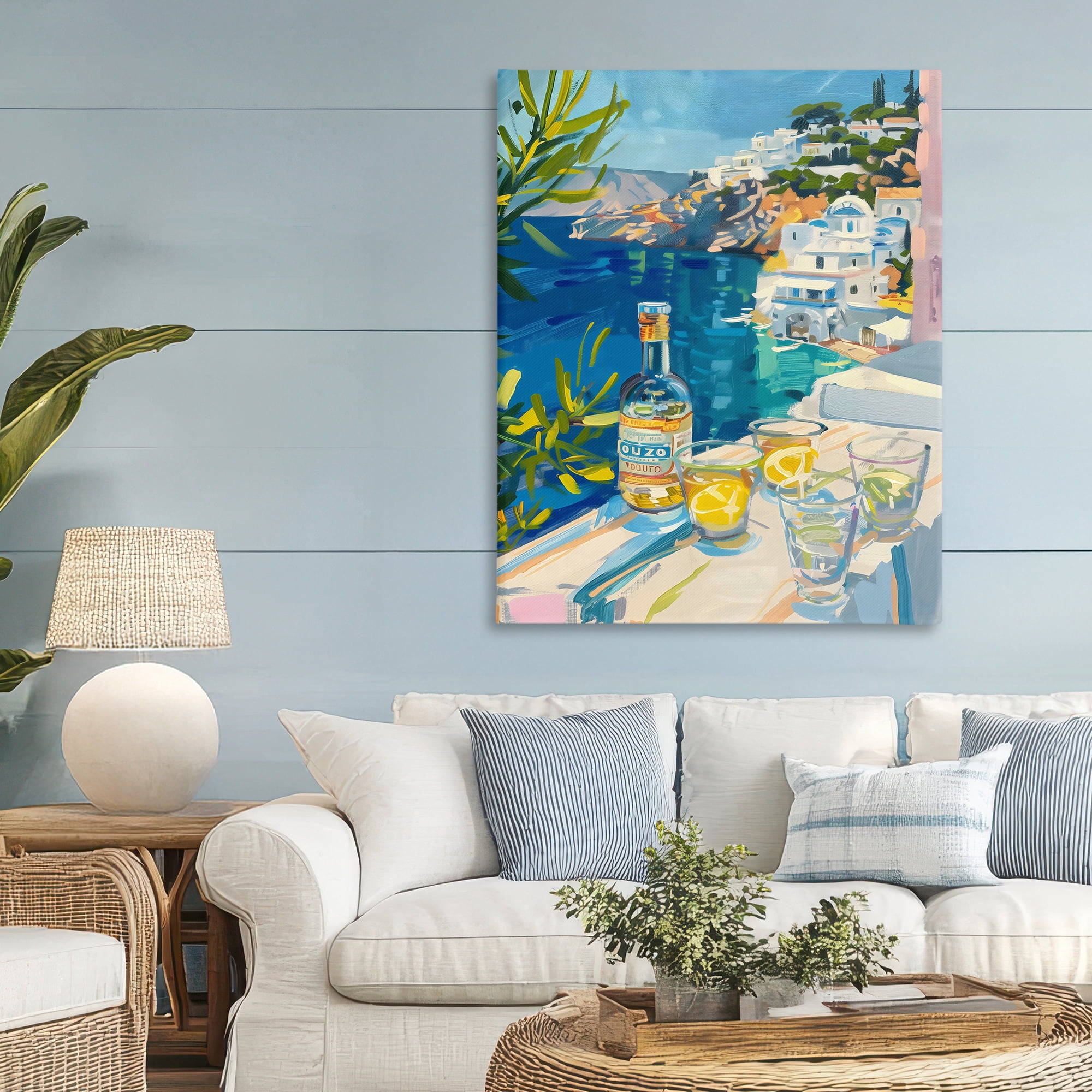 Stupell Industries Drink By The Sea Balcony Canvas Wall Art, design by The Prints Vibe