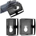 thumbnail image 3 of HUGFEGWE 2 Pcs Stainless Steel Square Slot Cutter, Drywall Oscillating Tool Outlet Box Cutter, Electrical Box Drywall Outlet Cutout Tool, One Step in Place Oscillating Square Blade for CA919-79942, 3 of 7