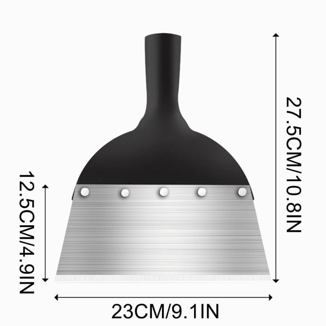 Xihbxyly Pala de Exterior, Herramienta Multifuncional para Limpieza de Jardín, Quitamanchas, Pala de Acero Resistente de Cabeza Plana, Elimina Malezas, Musgo y Hielo, Ideal para Jardineros En Exterio